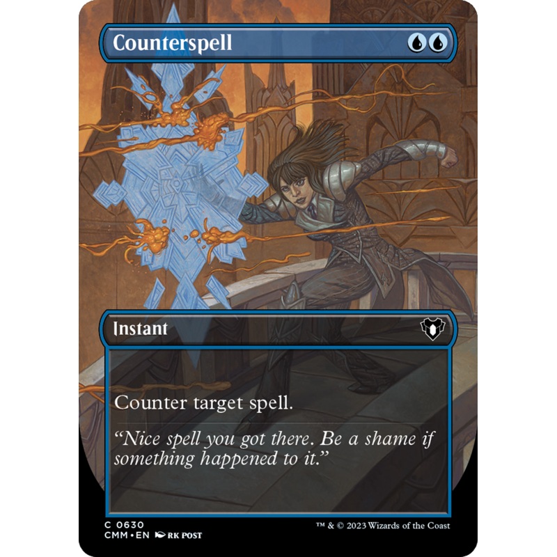 Counterspell (Borderless Alternate Art) [Commander Masters]