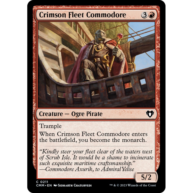 Crimson Fleet Commodore [Commander Masters]