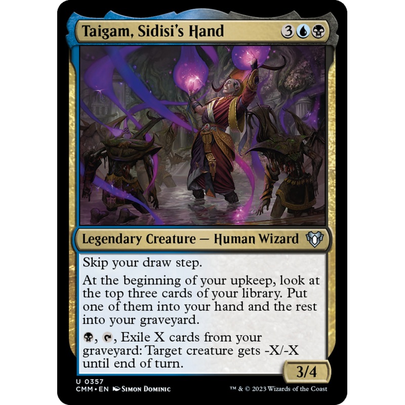 Taigam, Sidisi's Hand [Commander Masters]