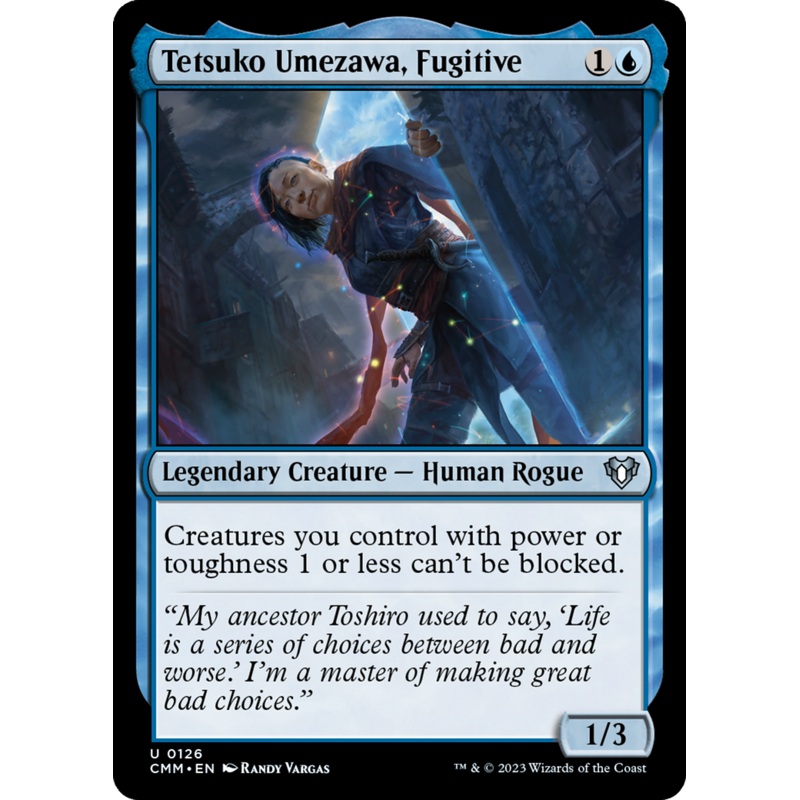 Tetsuko Umezawa, Fugitive [Commander Masters]