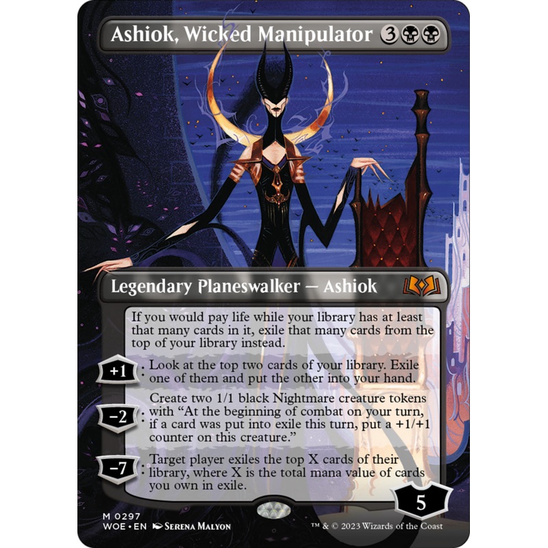 Ashiok, Wicked Manipulator (Borderless Alternate Art) [Wilds of Eldraine]