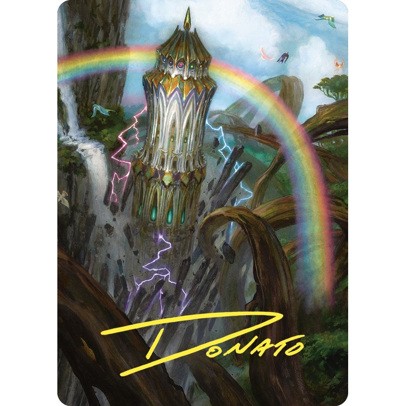 Command Tower Art Card (Gold-Stamped Signature) [Commander Masters Art Series]
