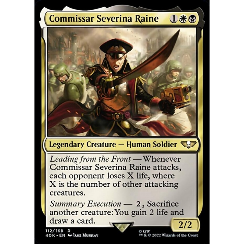 Commissar Severina Raine (Surge Foil) [Warhammer 40,000]