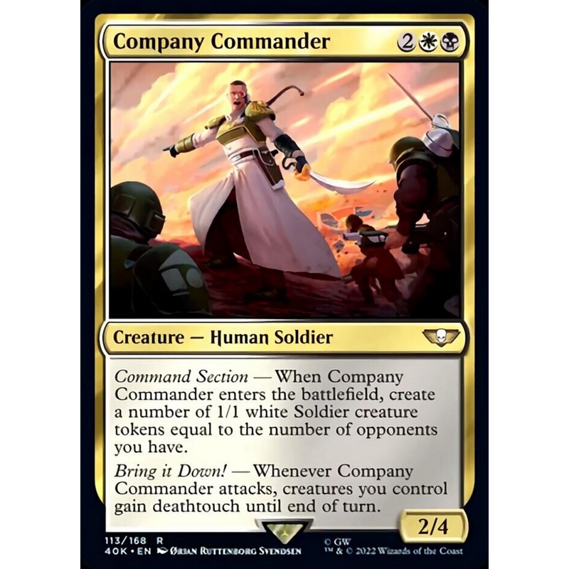 Company Commander (Surge Foil) [Warhammer 40,000]