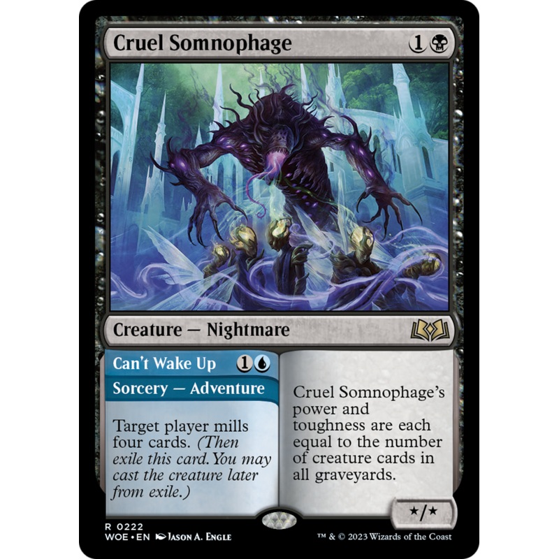 Cruel Somnophage // Can't Wake Up [Wilds of Eldraine]