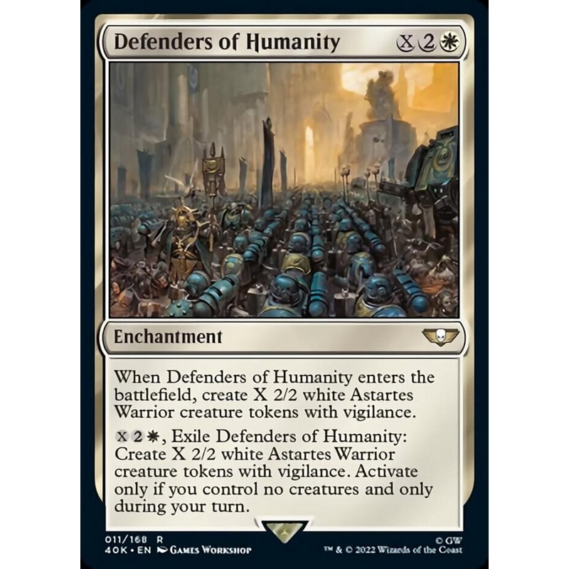Defenders of Humanity (Surge Foil) [Warhammer 40,000]