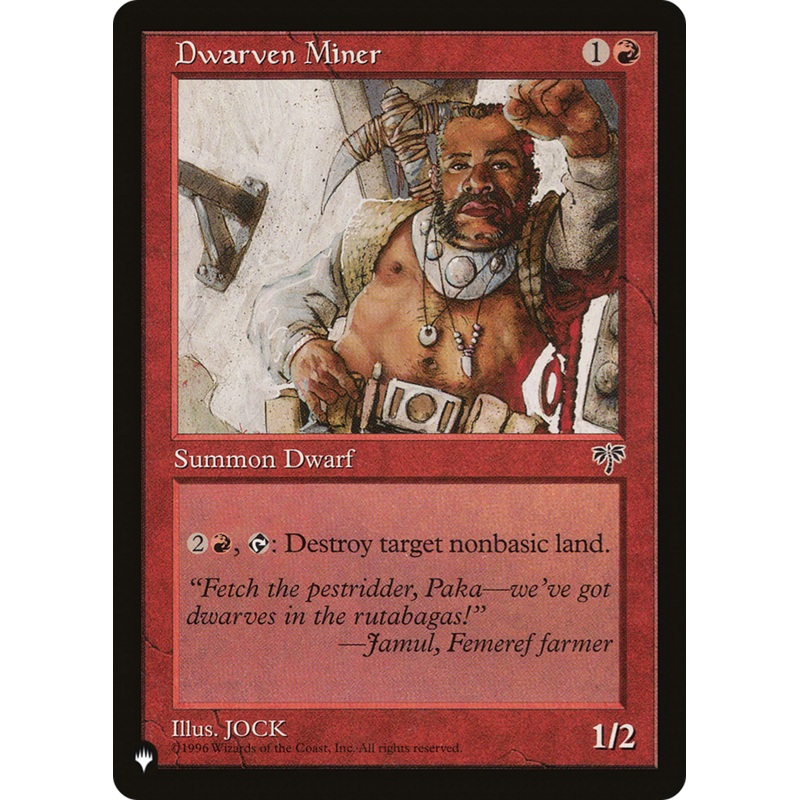Dwarven Miner [The List]