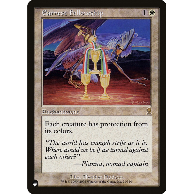 Earnest Fellowship [The List]