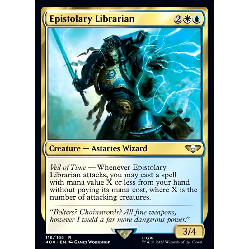 Epistolary Librarian (Surge Foil) [Warhammer 40,000]