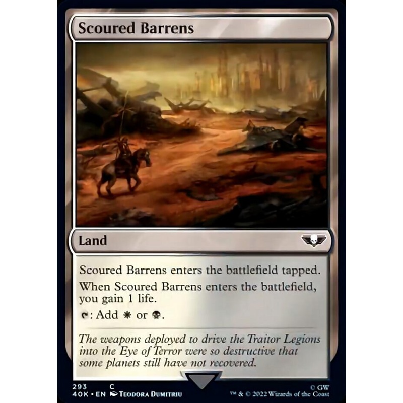 Scoured Barrens (Surge Foil) [Warhammer 40,000]