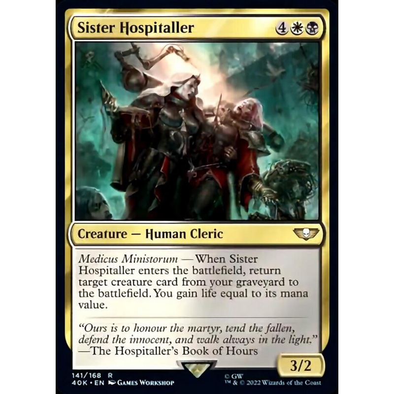 Sister Hospitaller (Surge Foil) [Warhammer 40,000]