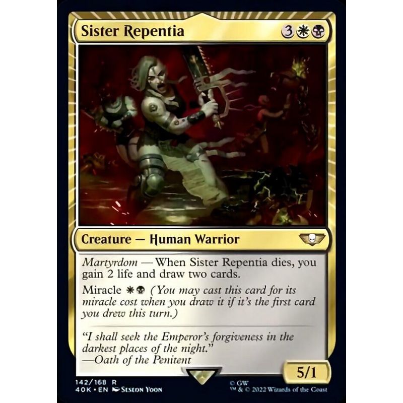 Sister Repentia (Surge Foil) [Warhammer 40,000]