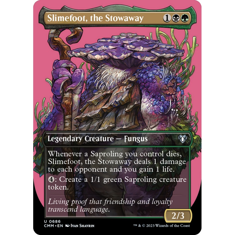 Slimefoot, the Stowaway (Borderless Profile) [Commander Masters]