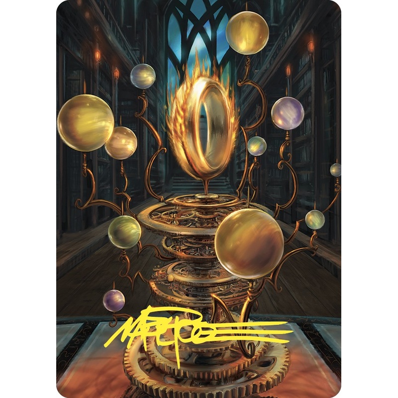 Sol Ring Art Card (Gold-Stamped Signature) [Commander Masters Art Series]