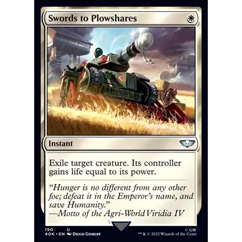Swords to Plowshares (Surge Foil) [Warhammer 40,000]