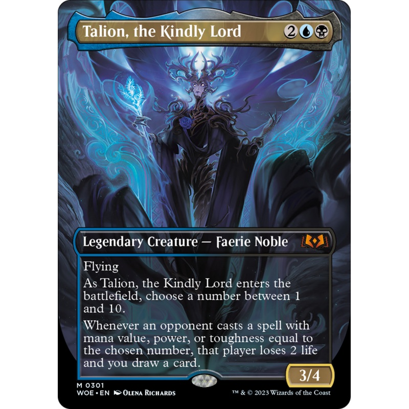 Talion, the Kindly Lord (Borderless Alternate Art) [Wilds of Eldraine]