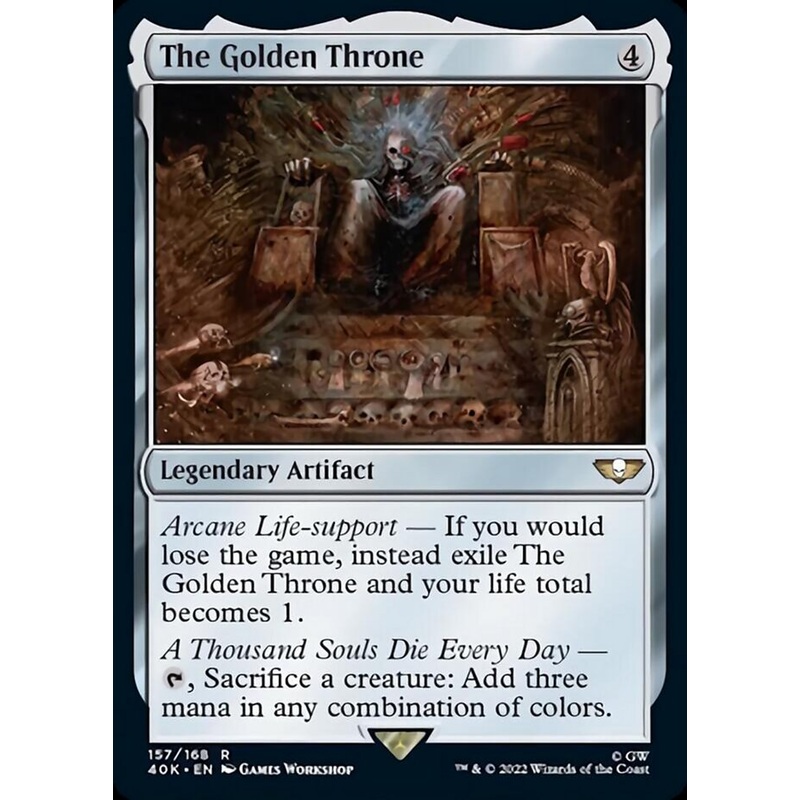 The Golden Throne (Surge Foil) [Warhammer 40,000]