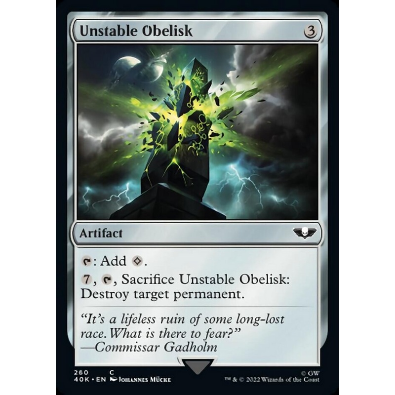 Unstable Obelisk (Surge Foil) [Warhammer 40,000]