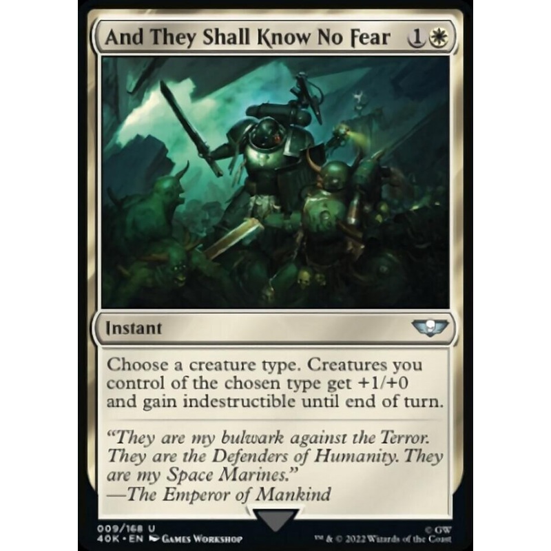 And They Shall Know No Fear (Surge Foil) [Warhammer 40,000]