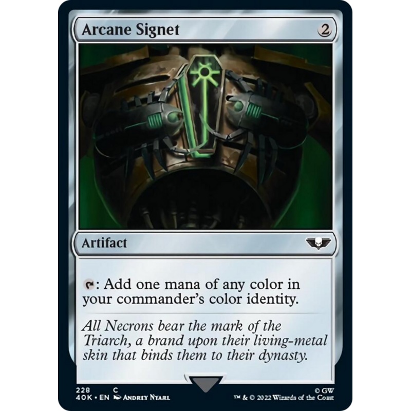 Arcane Signet (228) (Surge Foil) [Warhammer 40,000]