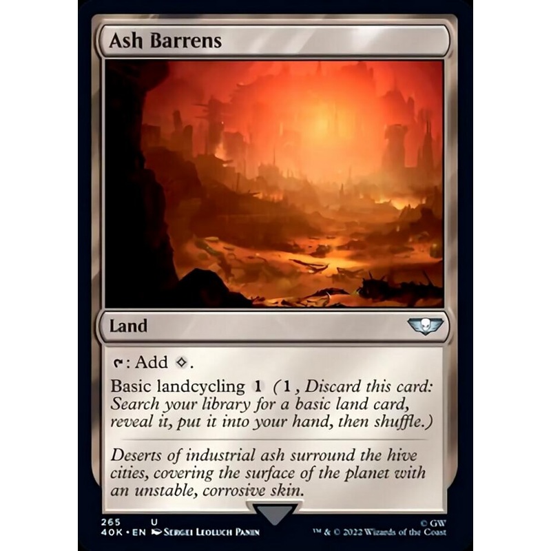 Ash Barrens (Surge Foil) [Warhammer 40,000]