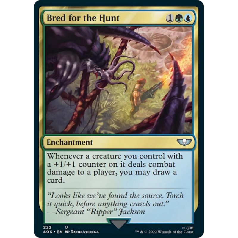 Bred for the Hunt (Surge Foil) [Warhammer 40,000]
