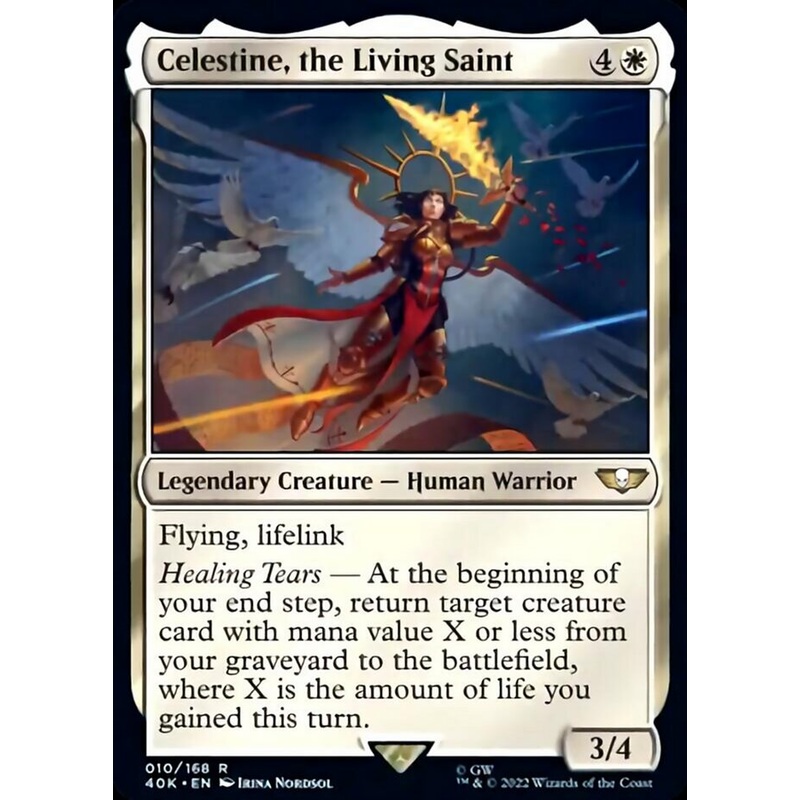 Celestine, the Living Saint (Surge Foil) [Warhammer 40,000]