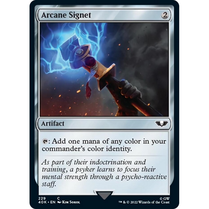 Arcane Signet (229) (Surge Foil) [Warhammer 40,000]