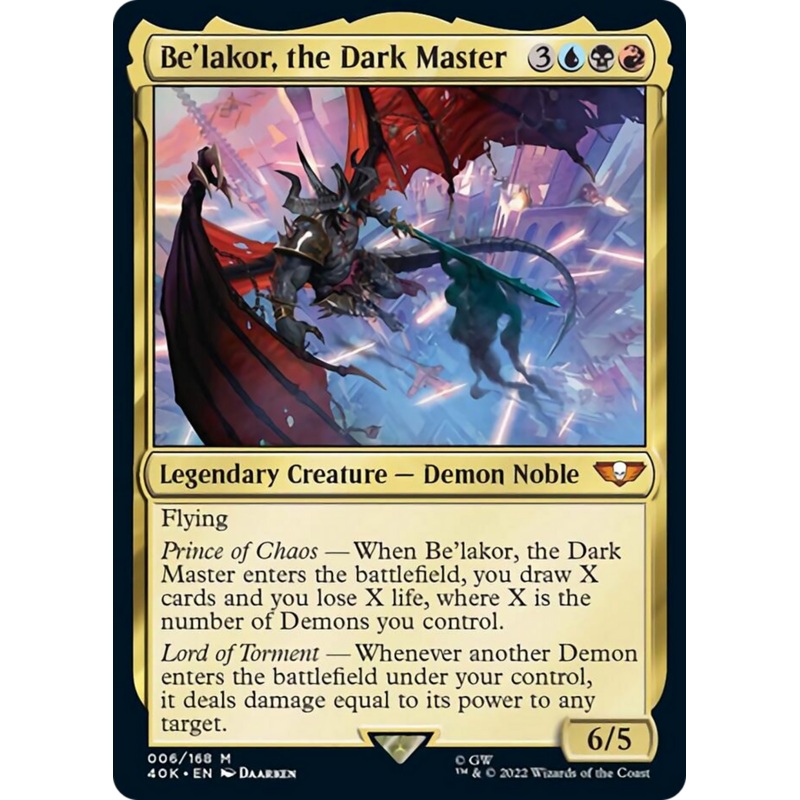 Be'lakor, the Dark Master (Surge Foil) [Warhammer 40,000]
