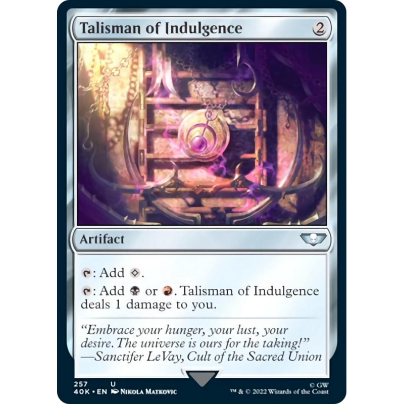 Talisman of Indulgence [Warhammer 40,000]