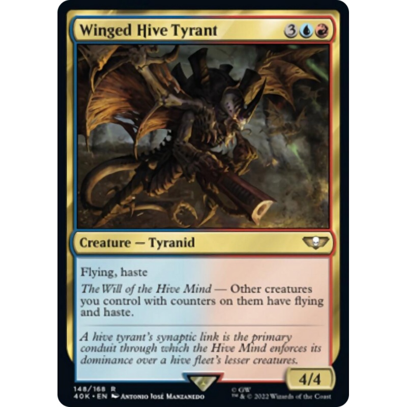 Winged Hive Tyrant (Surge Foil) [Warhammer 40,000]