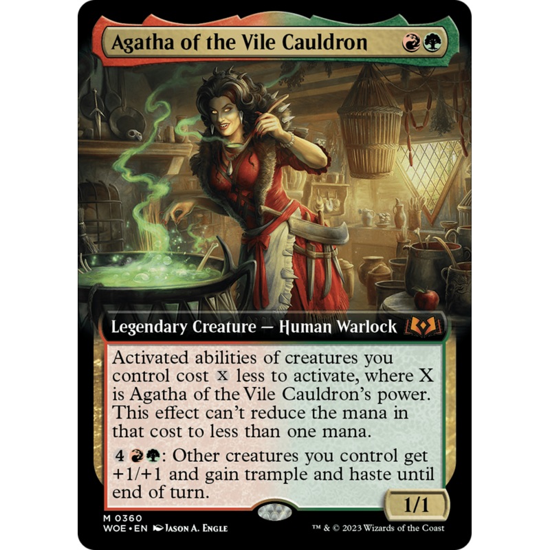 Agatha of the Vile Cauldron (Extended Art) [Wilds of Eldraine]