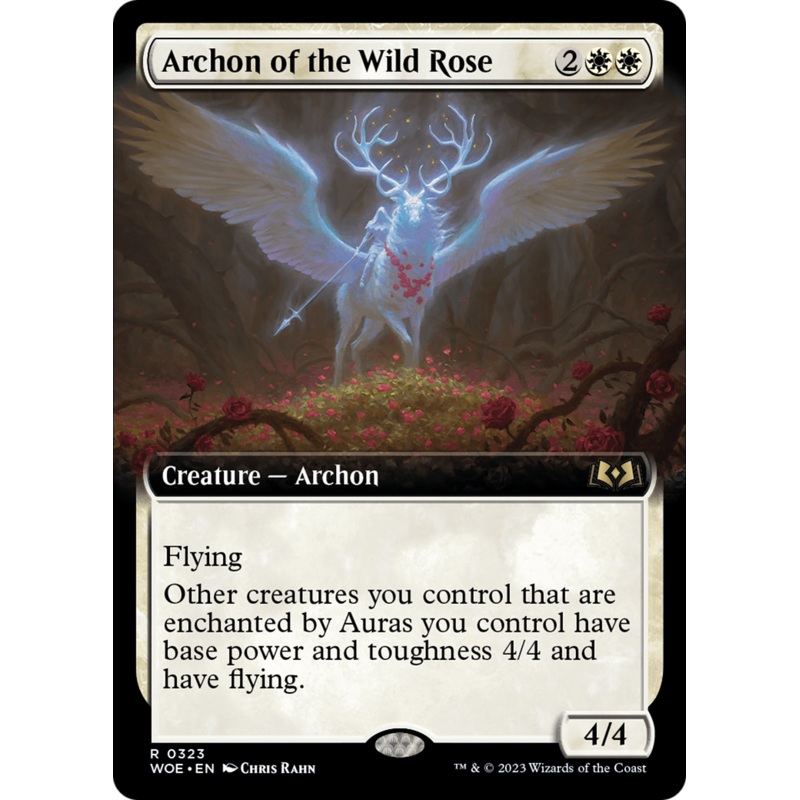 Archon of the Wild Rose (Extended Art) [Wilds of Eldraine]