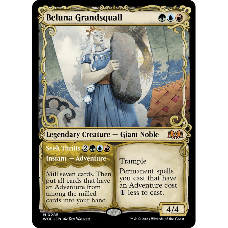 Beluna Grandsquall // Seek Thrills (Showcase) [Wilds of Eldraine]