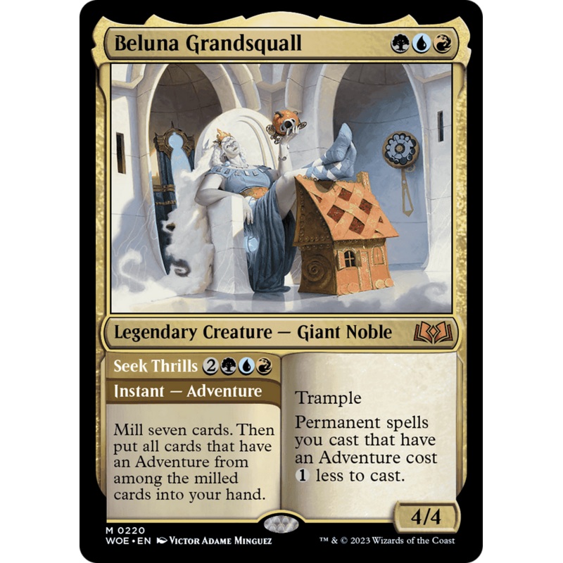 Beluna Grandsquall // Seek Thrills [Wilds of Eldraine]