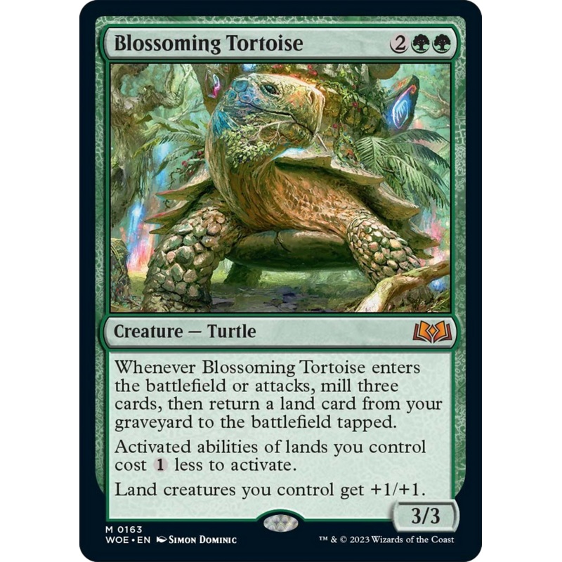 Blossoming Tortoise [Wilds of Eldraine]