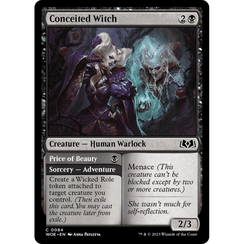 Conceited Witch // Price of Beauty [Wilds of Eldraine]