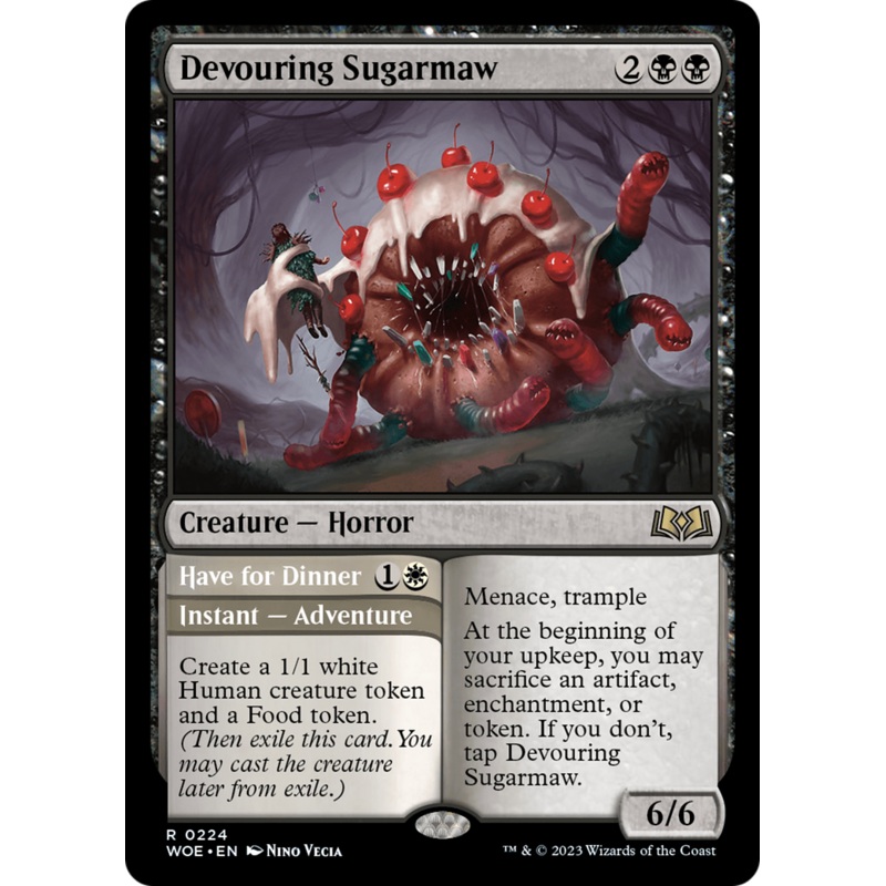 Devouring Sugarmaw // Have For Dinner [Wilds of Eldraine]