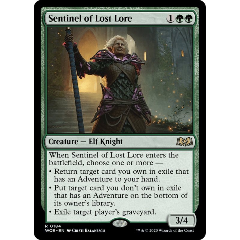Sentinel of Lost Lore [Wilds of Eldraine]