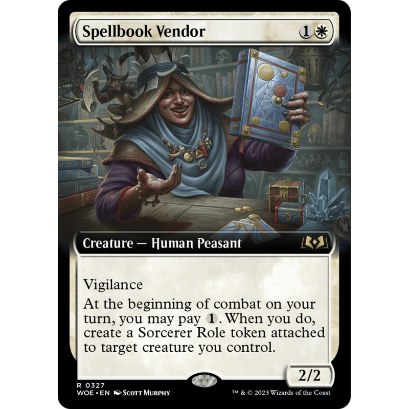 Spellbook Vendor (Extended Art) [Wilds of Eldraine]