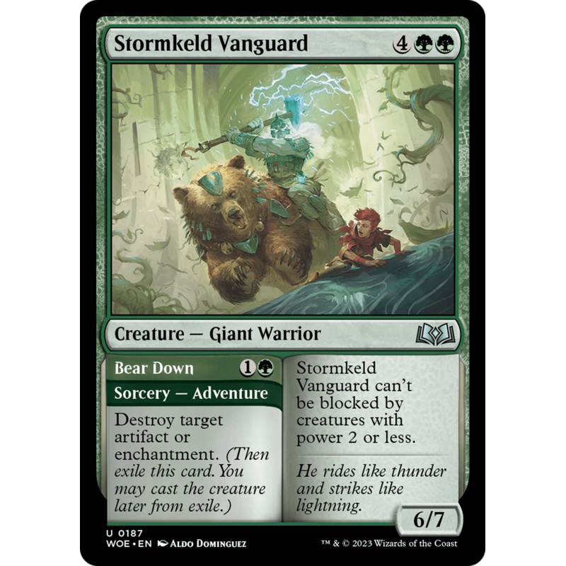 Stormkeld Vanguard // Bear Down [Wilds of Eldraine]