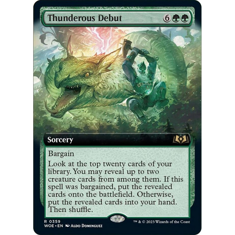 Thunderous Debut (Extended Art) [Wilds of Eldraine]
