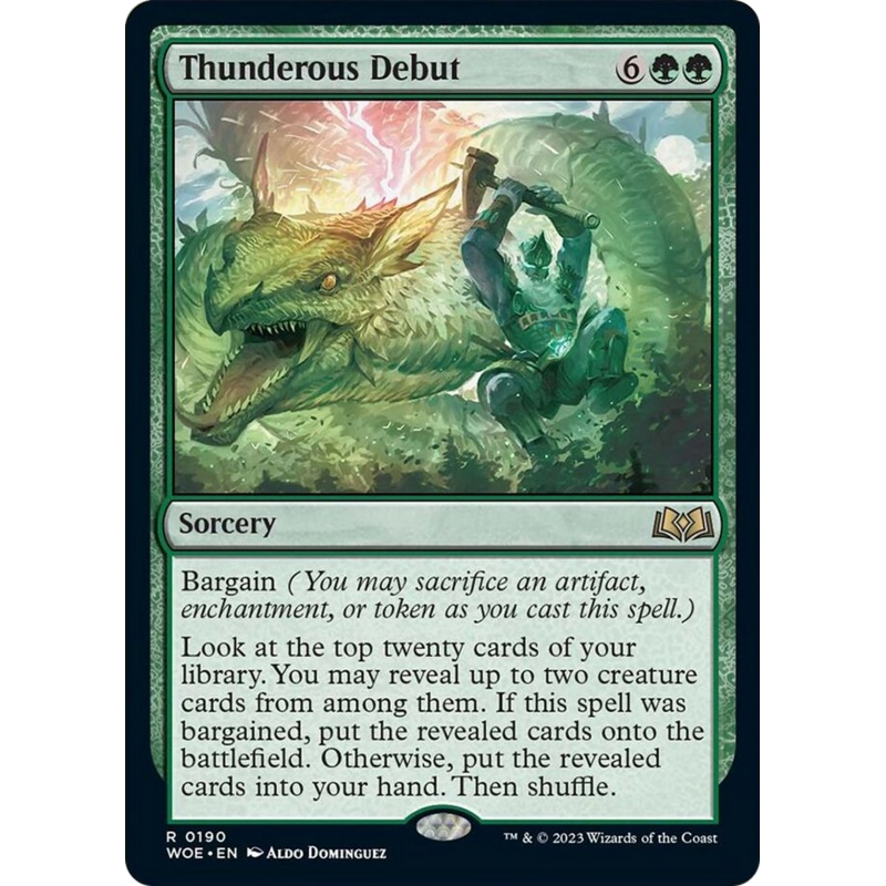 Thunderous Debut [Wilds of Eldraine]