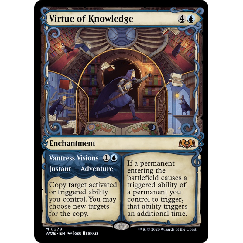 Virtue of Knowledge // Vantress Visions (Showcase) [Wilds of Eldraine]