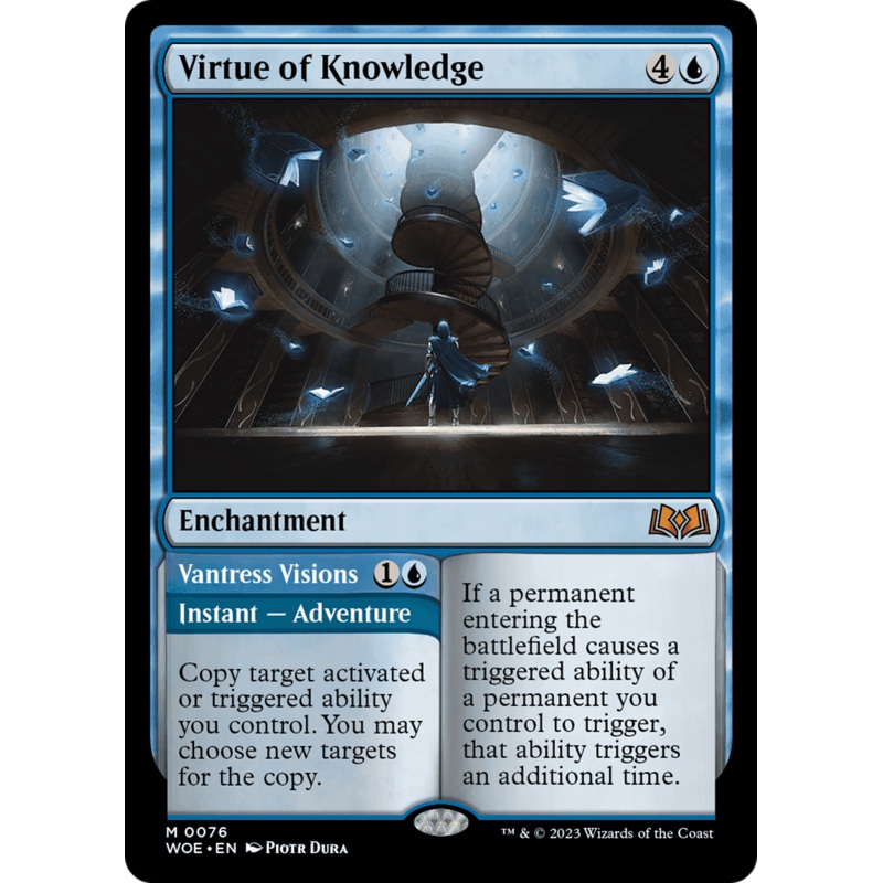 Virtue of Knowledge // Vantress Visions [Wilds of Eldraine]