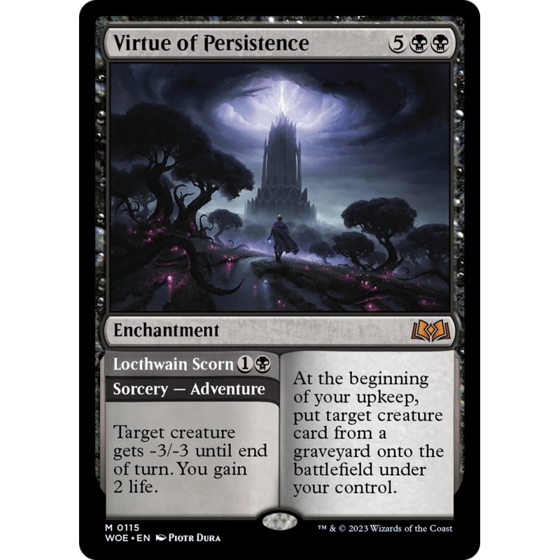 Virtue of Persistence // Locthwain Scorn [Wilds of Eldraine]