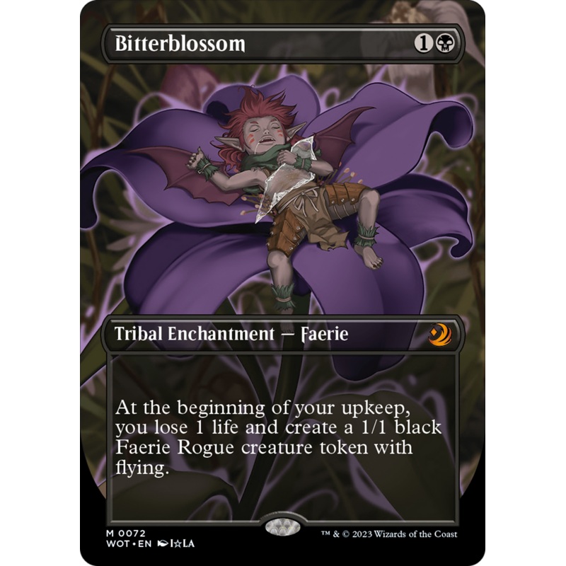 Bitterblossom (Anime Borderless) [Wilds of Eldraine: Enchanting Tales]