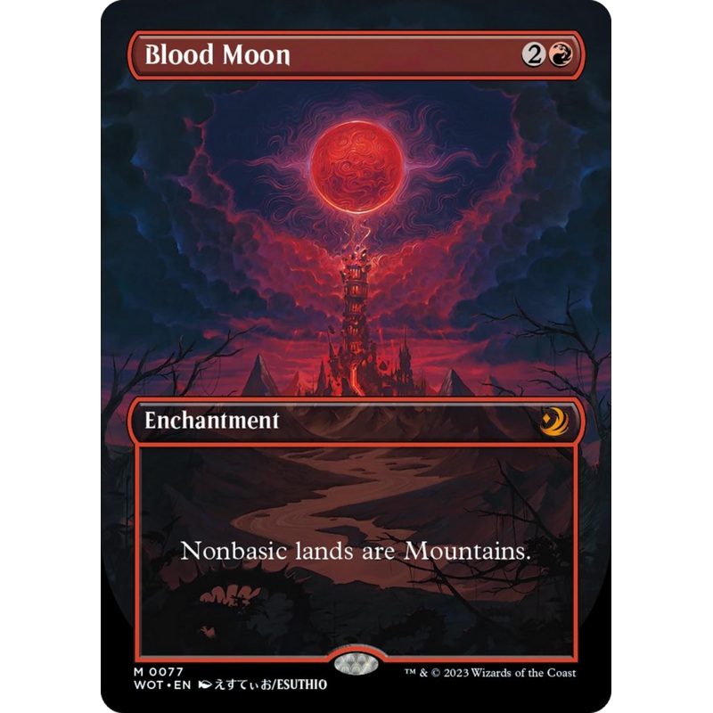 Blood Moon (Anime Borderless) [Wilds of Eldraine: Enchanting Tales]