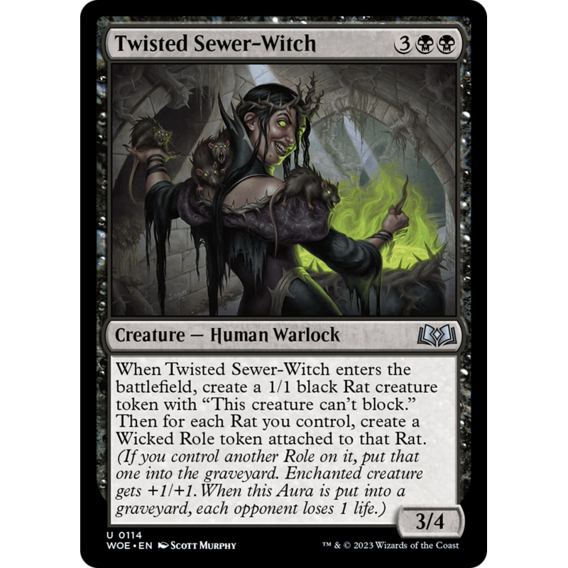 Twisted Sewer-Witch [Wilds of Eldraine]