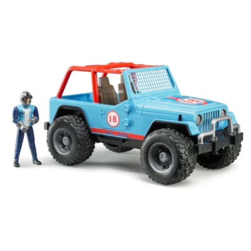 Jeep Cross Country Racer Blue with Driver